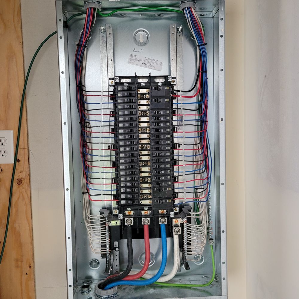 Residential electrical panel installation